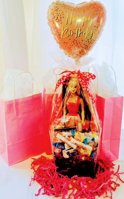 Candy Basket w/Doll & Balloon