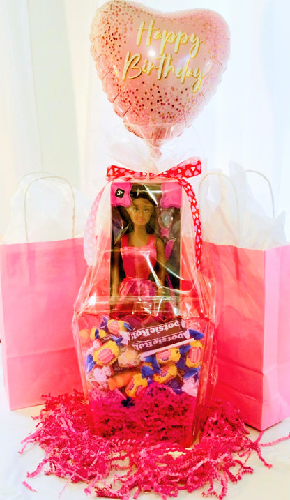 Candy Basket w/Doll & Balloon